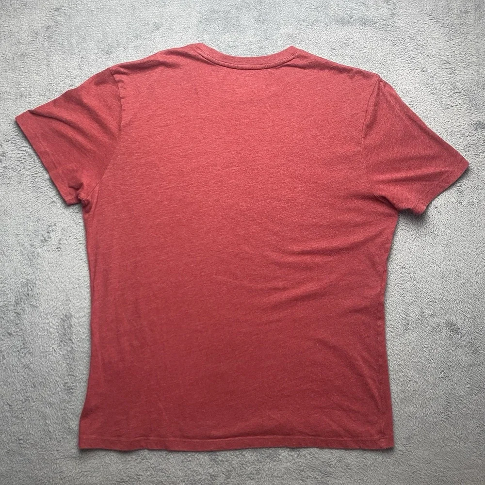 Banana Republic T-Shirt Men's Large Red Tee Slim Fit 60/40 Blend